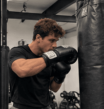 Boxing action photo